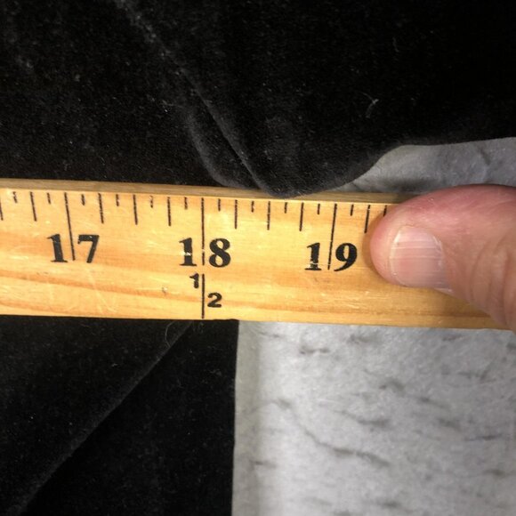 Necessary Objects Blazer Womens Large Black Velvet Double Breasted Made USA - Picture 3 of 13